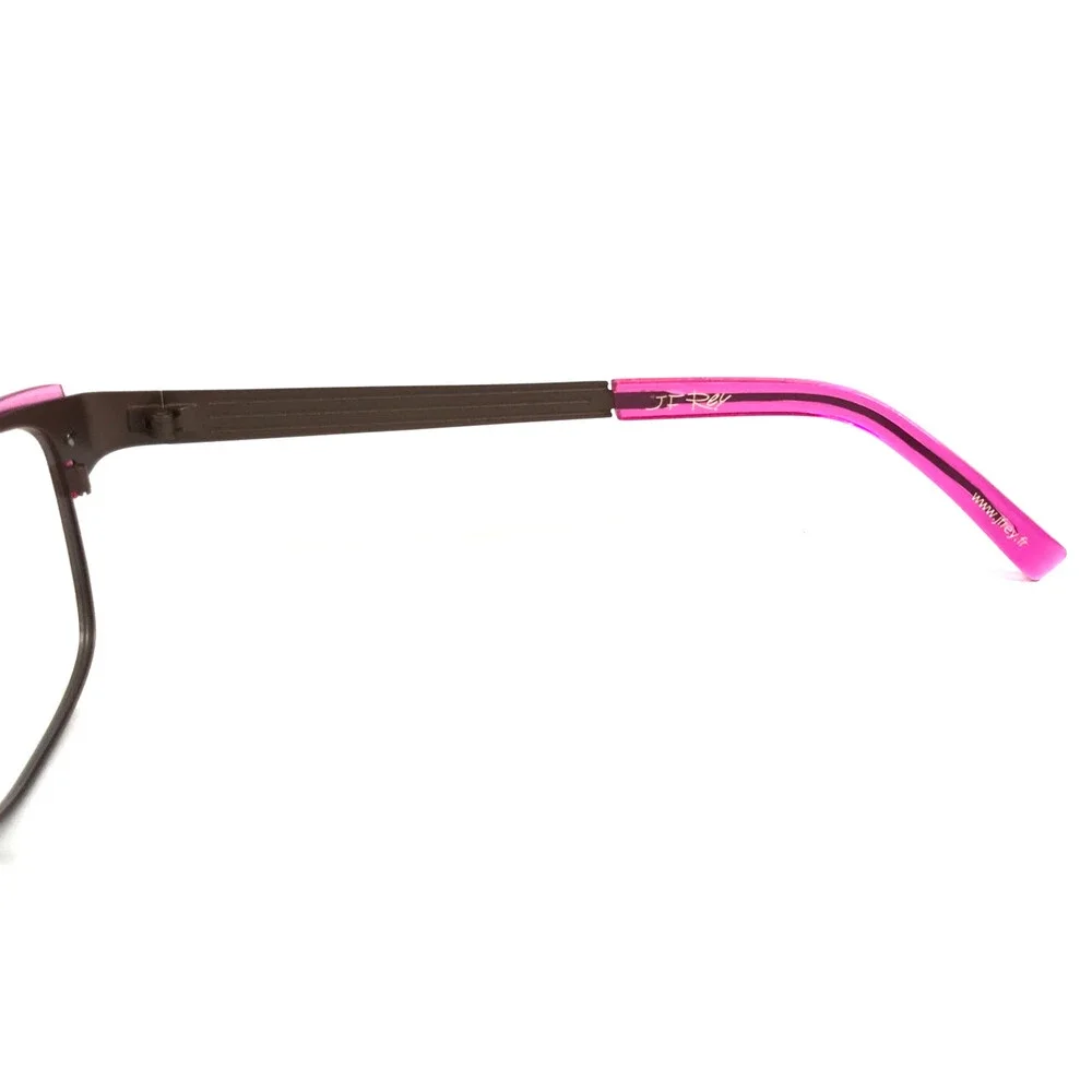 J.F. Rey Eyeglasses Frames JF2554 9085 Brown Pink Cat Eye Full Rim 54-15-136